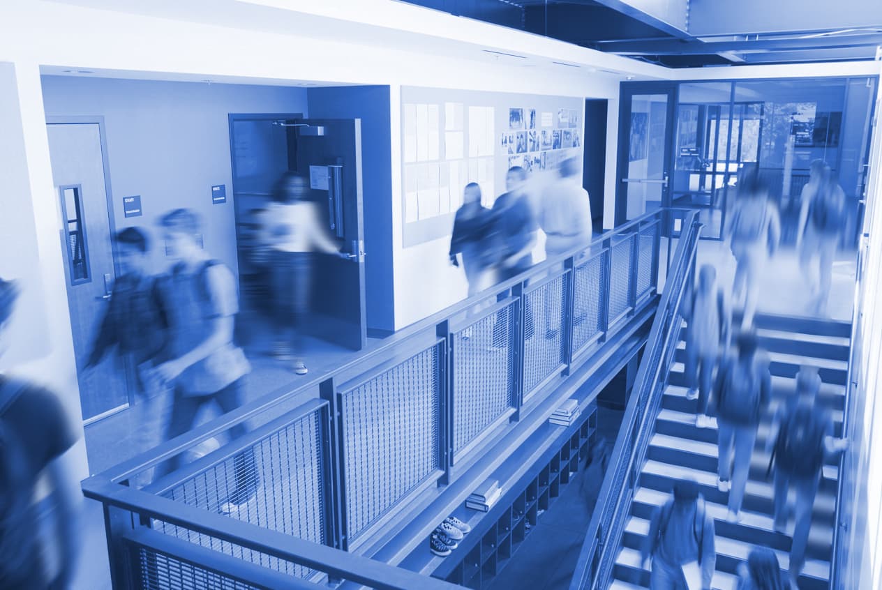 School corridor